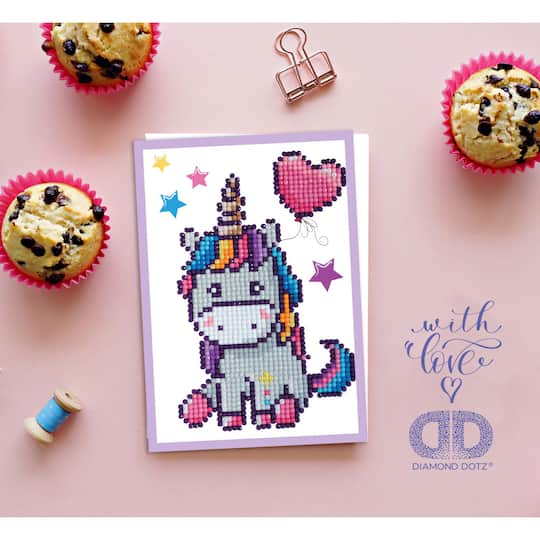 Diamond Dotz® Welcome Baby Diamond Painting Greeting Card Kit